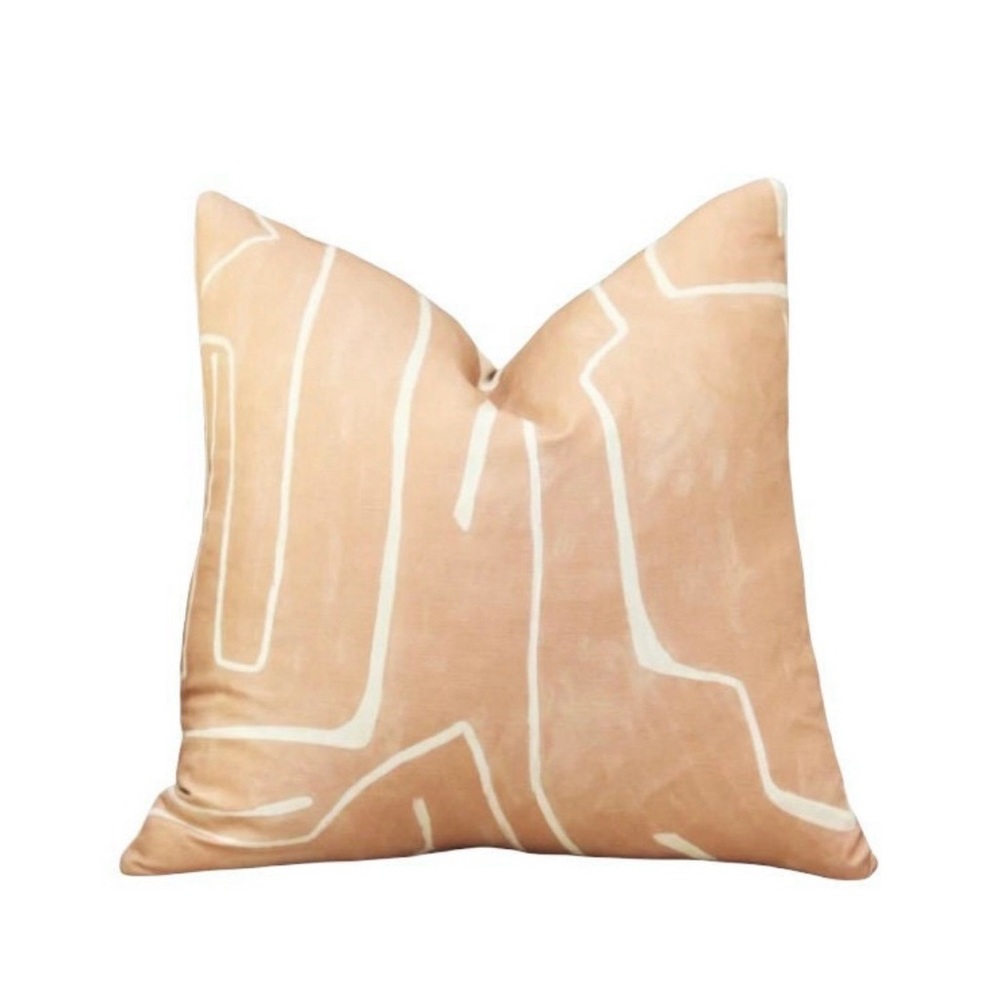 Kelly Wreastler Graffito Pillow Covers (2) - Salmon color